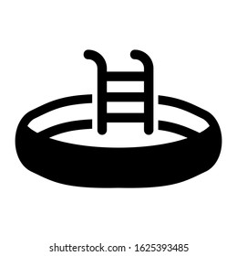 pool icon or logo isolated sign symbol vector illustration - high quality black style vector icons
