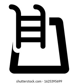 pool icon or logo isolated sign symbol vector illustration - high quality black style vector icons
