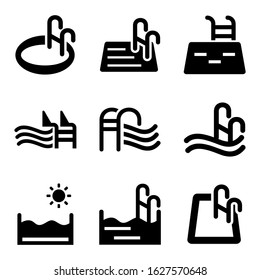 pool icon or logo isolated sign symbol vector illustration - Collection of high quality black style vector icons
