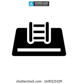 pool icon or logo isolated sign symbol vector illustration - high quality black style vector icons
