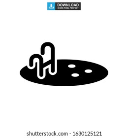 pool icon or logo isolated sign symbol vector illustration - high quality black style vector icons
