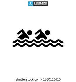 pool icon or logo isolated sign symbol vector illustration - high quality black style vector icons
