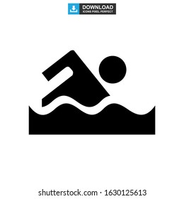 pool icon or logo isolated sign symbol vector illustration - high quality black style vector icons
