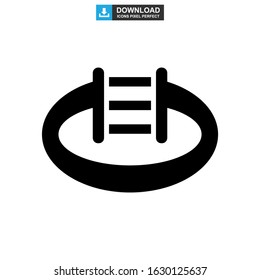 pool icon or logo isolated sign symbol vector illustration - high quality black style vector icons
