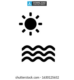 pool icon or logo isolated sign symbol vector illustration - high quality black style vector icons
