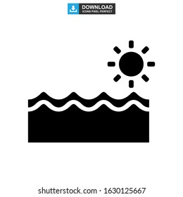 pool icon or logo isolated sign symbol vector illustration - high quality black style vector icons
