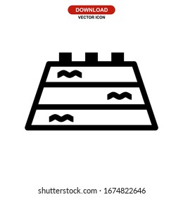 pool icon or logo isolated sign symbol vector illustration - high quality black style vector icons
