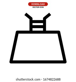 pool icon or logo isolated sign symbol vector illustration - high quality black style vector icons
