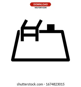 pool icon or logo isolated sign symbol vector illustration - high quality black style vector icons
