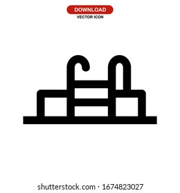 Icono de grupo o logotipo símbolo de signo aislado ilustración vectorial - iconos vectoriales de estilo negro de alta calidad
