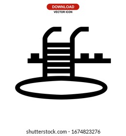 Billardsymbol oder Logo einzeln auf Zeichensymbolen - Vektorillustration in hoher Qualität, Vektorsymbol in schwarzem Stil
