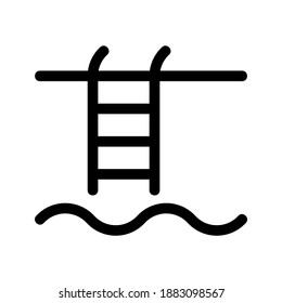 pool icon or logo isolated sign symbol vector illustration - high quality black style vector icons
