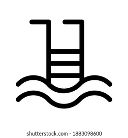 pool icon or logo isolated sign symbol vector illustration - high quality black style vector icons
