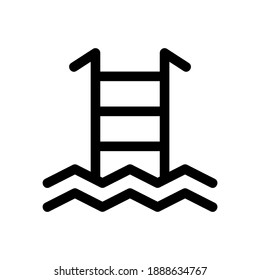 pool icon or logo isolated sign symbol vector illustration - high quality black style vector icons
