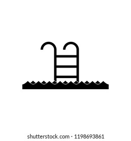 Pool icon, logo, on a white background