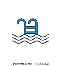 Pool icon. Simple element from real estate icons collection. Creative Pool icon ui, ux, apps, software and infographics.