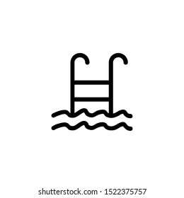 Pool icon. Simple illustration of pool vector icon for web.