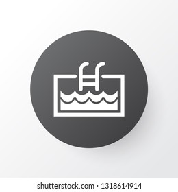 Pool icon symbol. Premium quality isolated swimming element in trendy style.