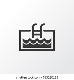 Pool icon symbol. Premium quality isolated swimming element in trendy style.