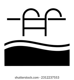 Pool icon with transparent background
