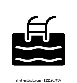 Pool icon. Trendy Pool logo concept on white background from Hotel and Restaurant collection. Suitable for use on web apps, mobile apps and print media.