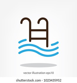 pool icon vector