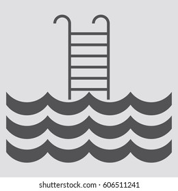 Pool icon,sign,symbol,logo isolated in flat style.Vector illustration.