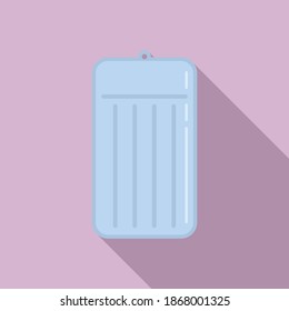 Pool inflatable mattress icon. Flat illustration of pool inflatable mattress vector icon for web design