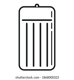 Pool inflatable mattress icon. Simple illustration of pool inflatable mattress vector icon for web design isolated on white background