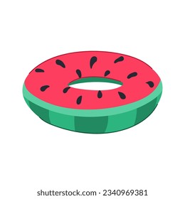 pool inflatable ring cartoon. circle lifesaver, round toy, tube beach pool inflatable ring sign. isolated symbol vector illustration
