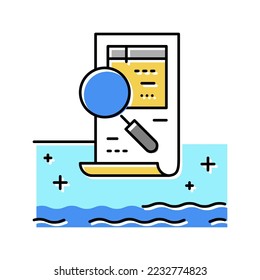 pool inspection services color icon vector. pool inspection services sign. isolated symbol illustration
