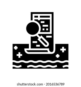 vector de icono de glifo de servicios de inspección de grupo. signo de los servicios de inspección de grupo. símbolo de contorno aislado ilustración negra