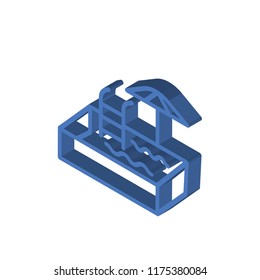 Pool isometric left top view 3D icon