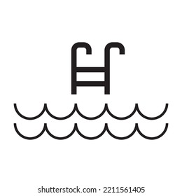 plantilla de diseño vectorial de icono de la escalera de grupo