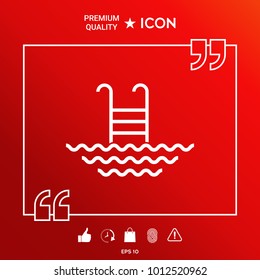 Pool line icon