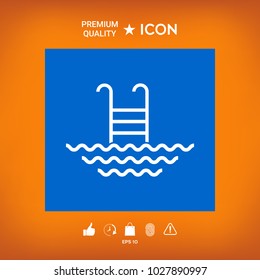 Pool line icon