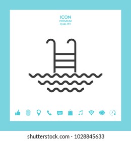Pool line icon