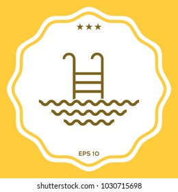 Pool line icon