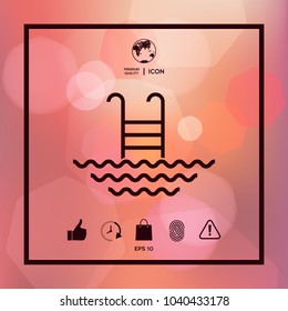 Pool line icon