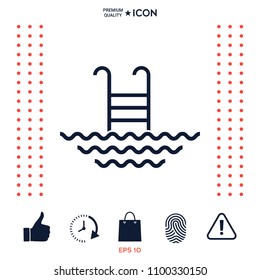Pool line icon