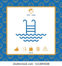 Pool line icon