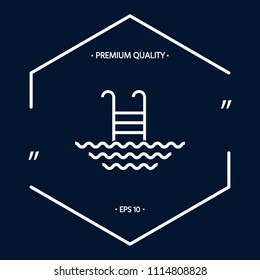 Pool line icon