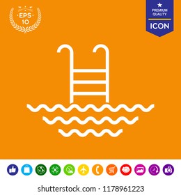 Pool line icon
