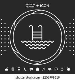Pool line icon