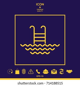 Pool line icon
