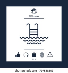 Pool line icon
