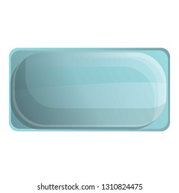 Pool mattress icon. Cartoon of pool mattress vector icon for web design isolated on white background