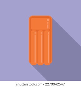 Pool mattress icon flat vector. Water park. Summer vacation