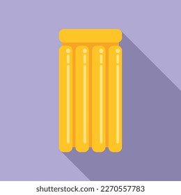 Pool mattress icon flat vector. Water equipment. Summer dive