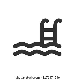 pool. monochrome icon